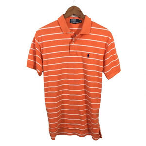 PO464 Mens POLO Ralph Lauren Designer Striped Polo Shirt M